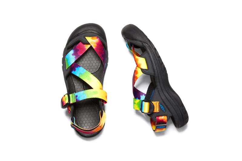 KEEN Zerraport II Sandal Tie Dye Psychedelic menswear streetwear sandals slides outdoor adventure trek hiking trail mountain climber traction Metatarsal lug spring summer 2020 collection