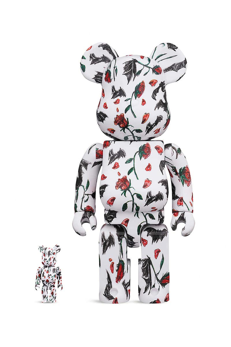 kidill eri wakiyama bearbrick bearbricks be@rbricks medicom toy bats roses 100 percent 400 percent figures figure figurines set of two