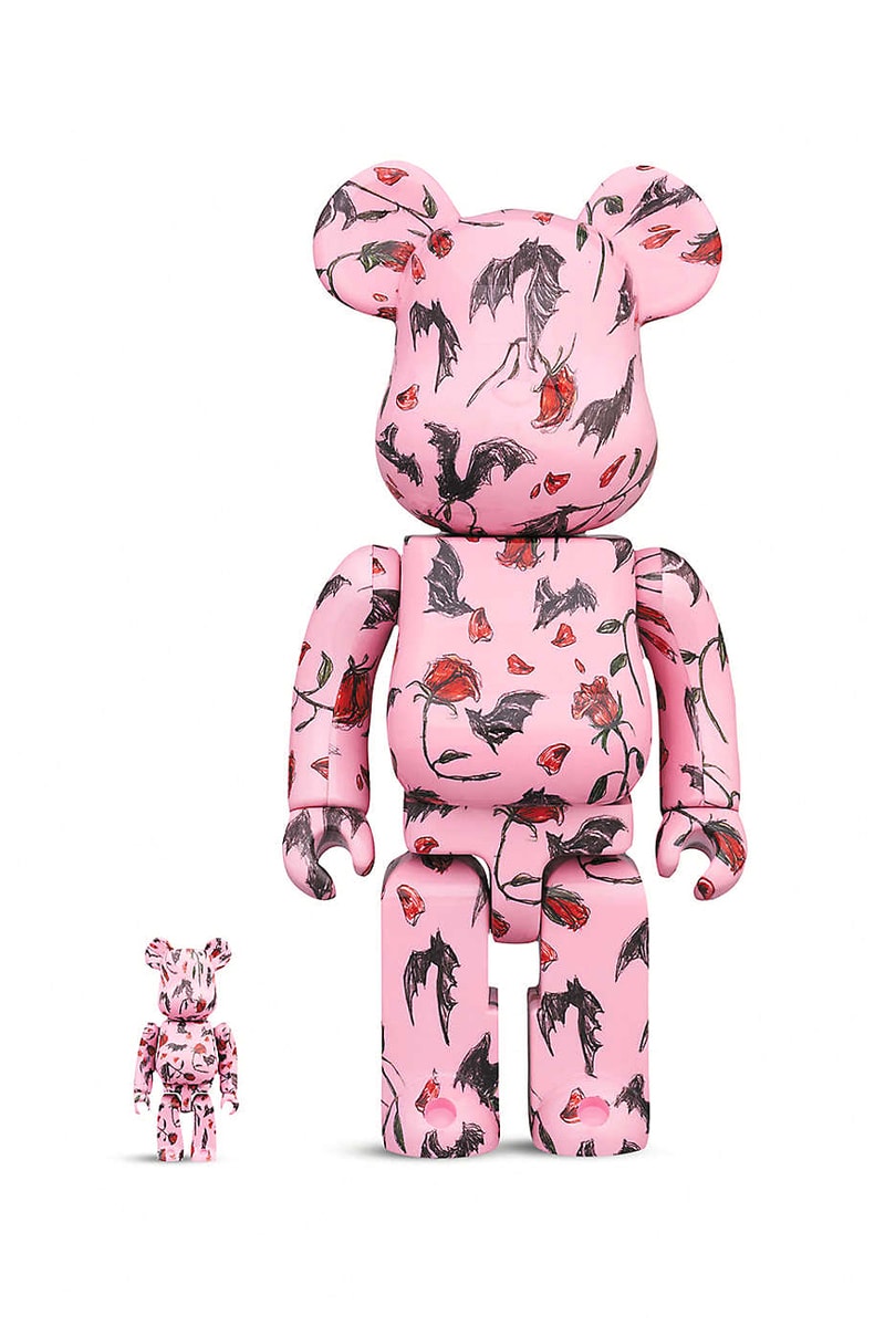kidill eri wakiyama bearbrick bearbricks be@rbricks medicom toy bats roses 100 percent 400 percent figures figure figurines set of two