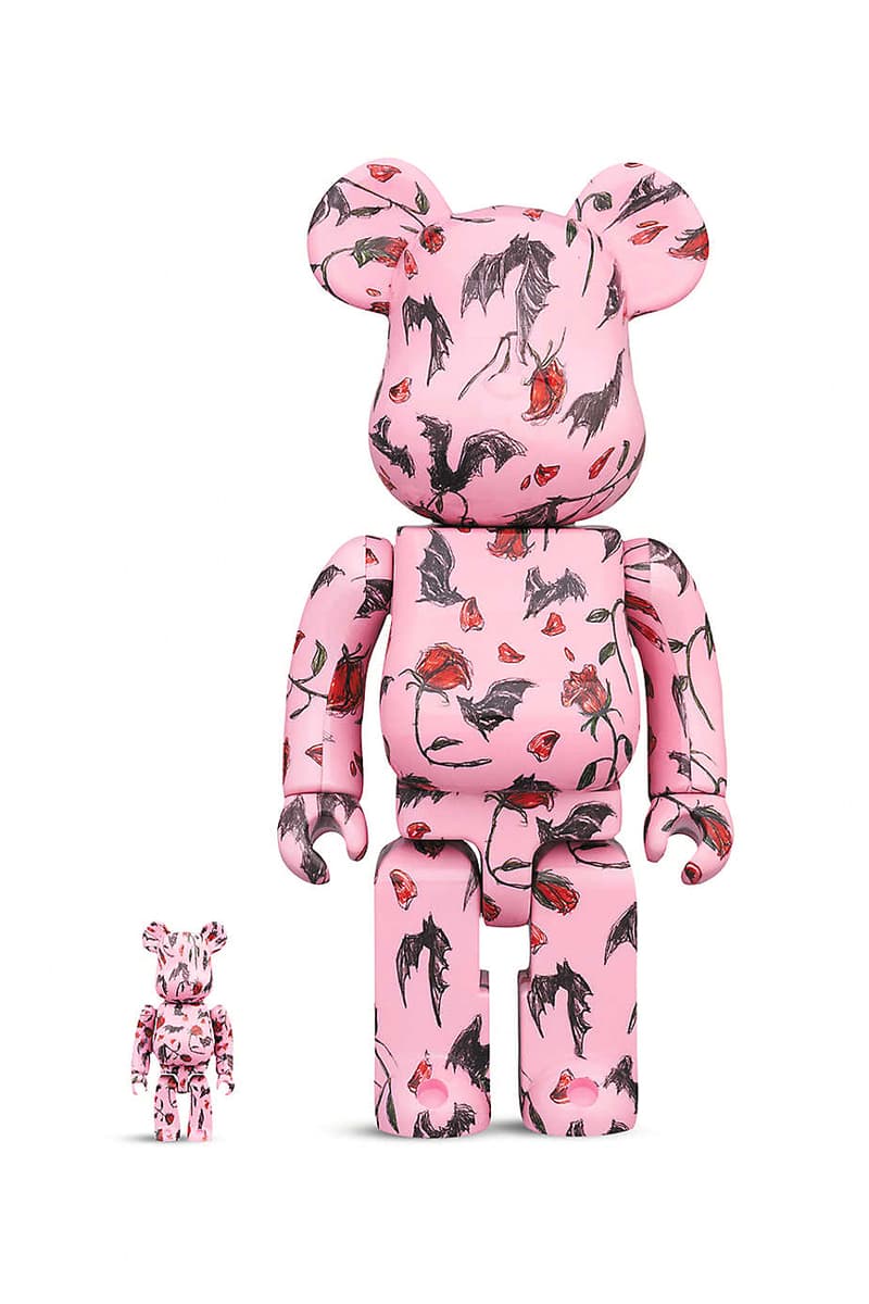 kidill eri wakiyama bearbrick bearbricks be@rbricks medicom toy bats roses 100 percent 400 percent figures figure figurines set of two