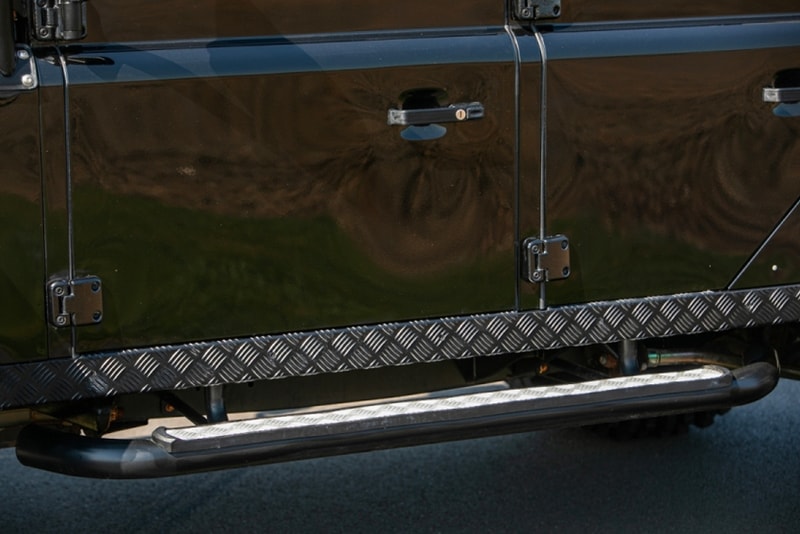 Silverstone Auctions Spectre Landrover Defender Info James Bond 007 110 SUVs offroading cars automotive Bowler Motorsport