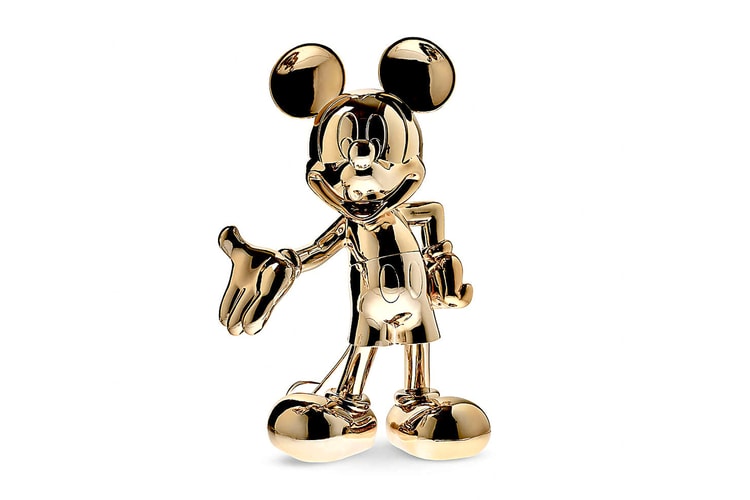 Leblon Delienne Crafts Gold Chrome-Clad Mickey Mouse Figures
