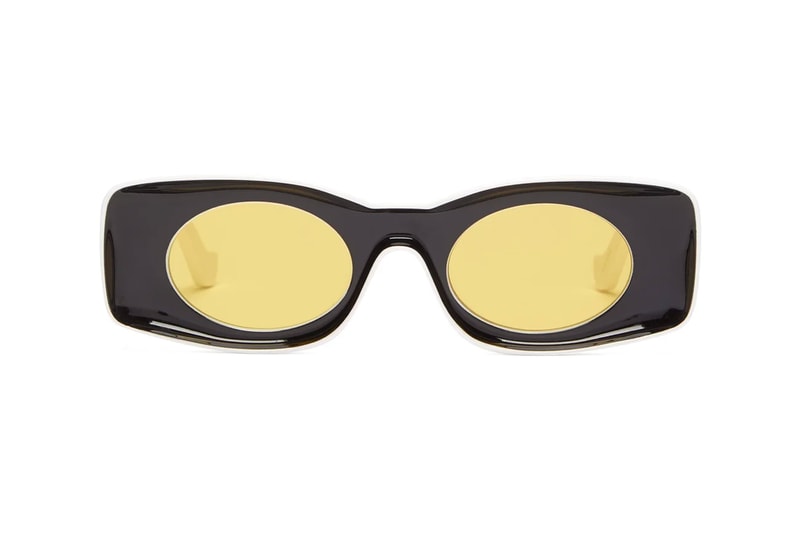 LOEWE Paula's Ibiza Rectangular Acetate Sunglasses glasses made in italy retro futuristic accessories eyewear tinted menswear streetwear luxury spring summer 2020 collection