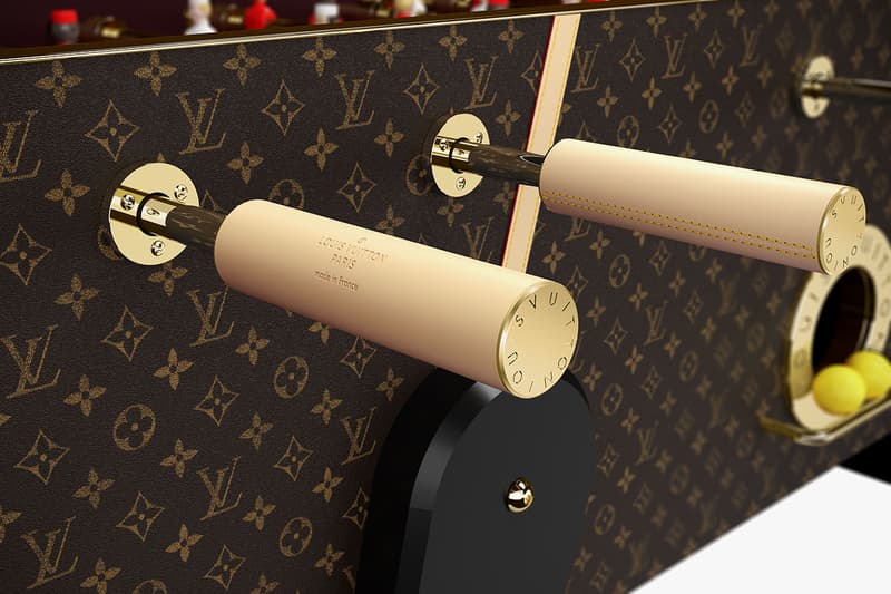 Louis Vuitton and the Art of Gaming: Le Babyfoot Football Table Homeware Game Traditional French Design Monogram made-to-order Eclipse Epi Leather Damier Graphite