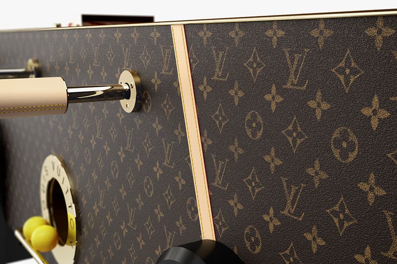 Louis Vuitton and the Art of Gaming: Le Babyfoot Football Table Homeware Game Traditional French Design Monogram made-to-order Eclipse Epi Leather Damier Graphite