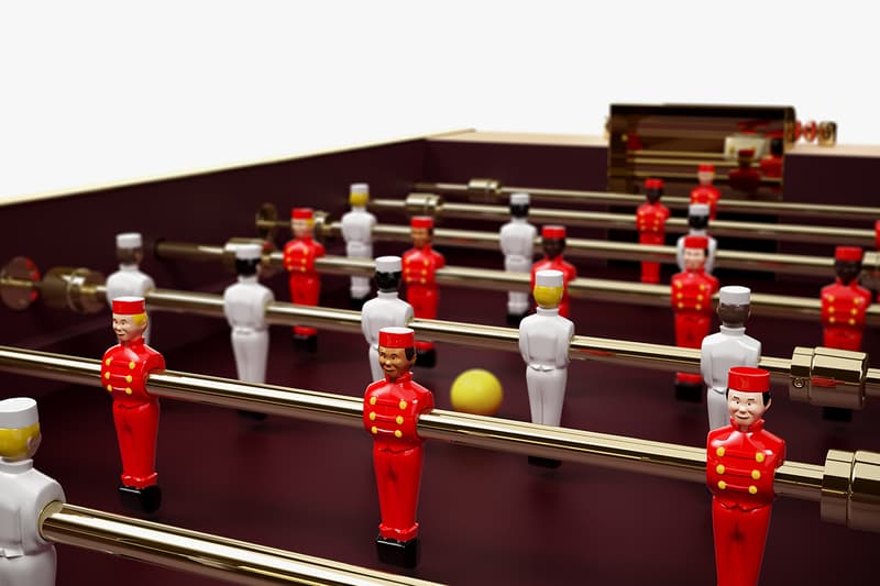 Louis Vuitton and the Art of Gaming: Le Babyfoot Football Table Homeware Game Traditional French Design Monogram made-to-order Eclipse Epi Leather Damier Graphite