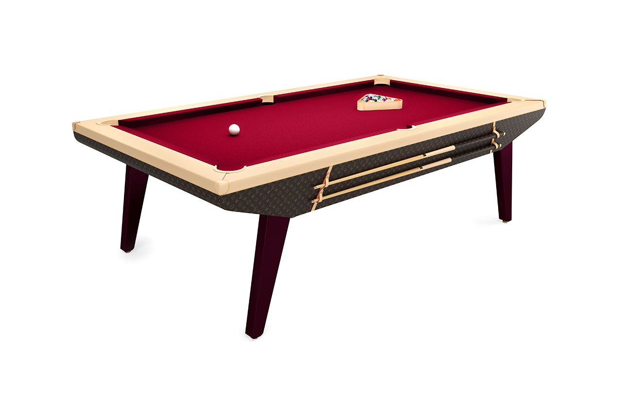 louis vuitton billiards set made to order release information details homeware pool snookeer balls cue table buy cop purchase order