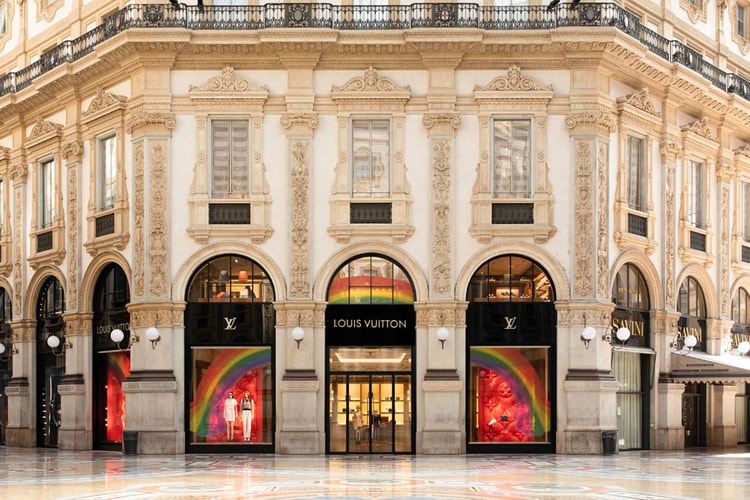 Louis Vuitton Store Windows Worldwide Get Vibrant Rainbow Designs