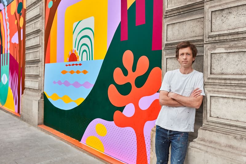 Luckylefthand Adorns Louis Vuitton Headquarters 'Nine Colours, Nine Eyes and Nine Hearts' Pont Neuf Paris Hands Rainbows Landscapes Hossegor