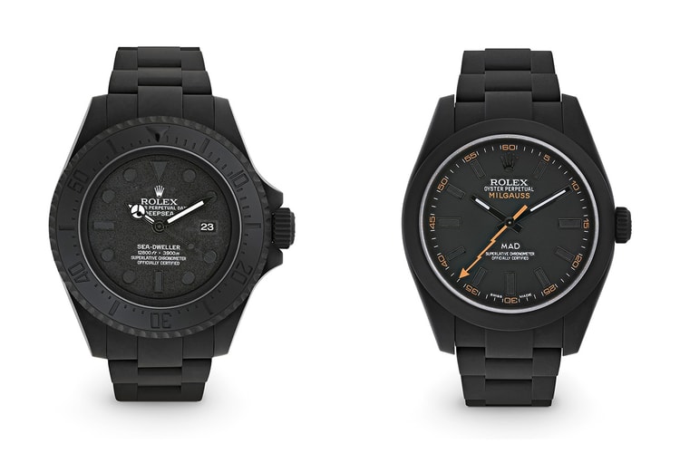 MAD Paris Debuts Matte Black Rolex Sea-Dweller and Milgauss Ghost Dial