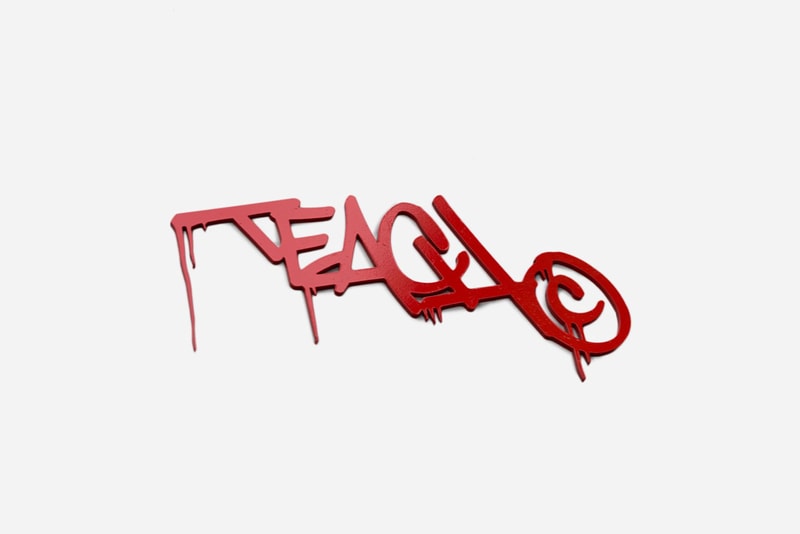TEACH x Maharishi Artwork and T-Shirt Collection Prints Enamel Paintings Steel Tag Sculptures Year of the Rat Red Black White