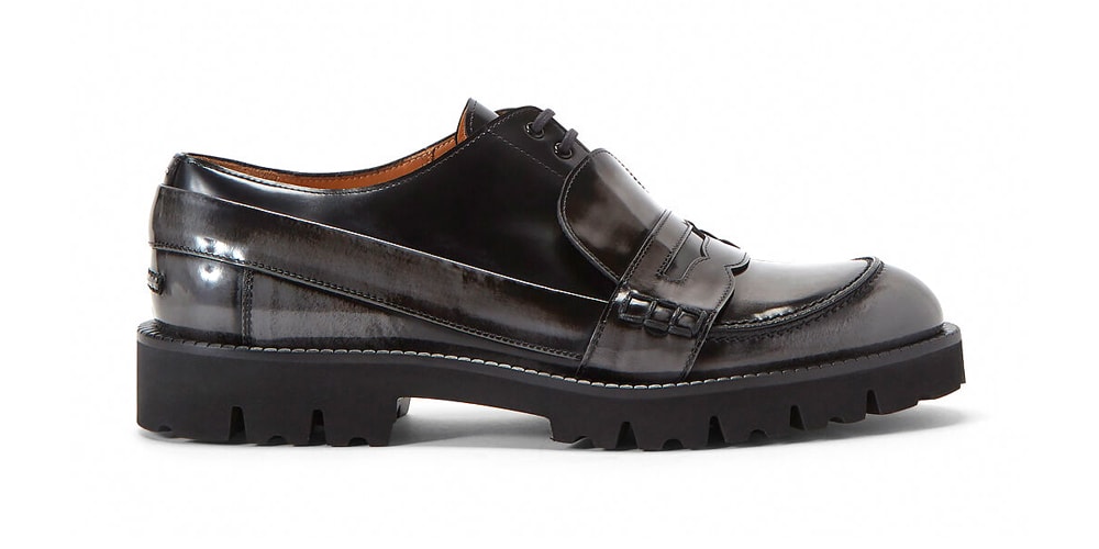 Maison Margiela Fusion Lace-Up Loafers Gray