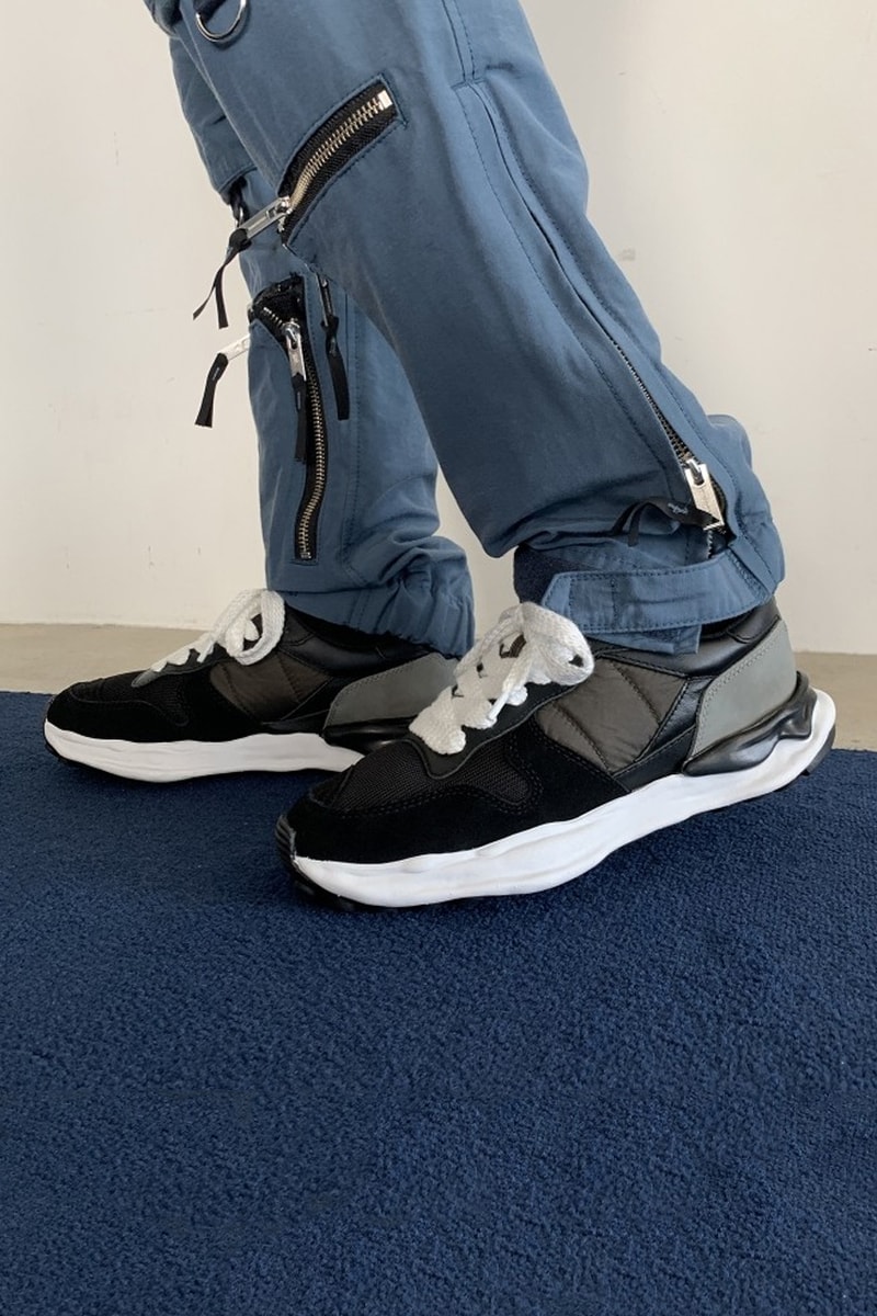 Maison Mihara Yasuhiro MMYDBSS Sneakers white black blue menswear streetwear shoes sneakers footwear kicks runners trainers spring summer 2020 collection japanese designer chunky