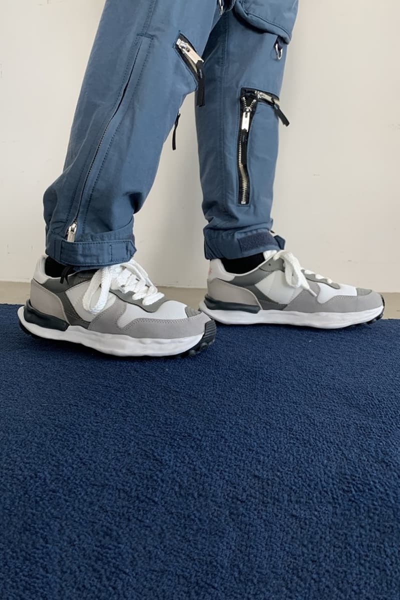 Maison Mihara Yasuhiro MMYDBSS Sneakers white black blue menswear streetwear shoes sneakers footwear kicks runners trainers spring summer 2020 collection japanese designer chunky