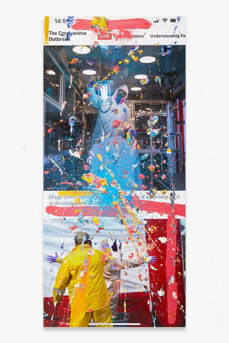 marc quinn viral paintings coronavirus pandemic artworks young british artists