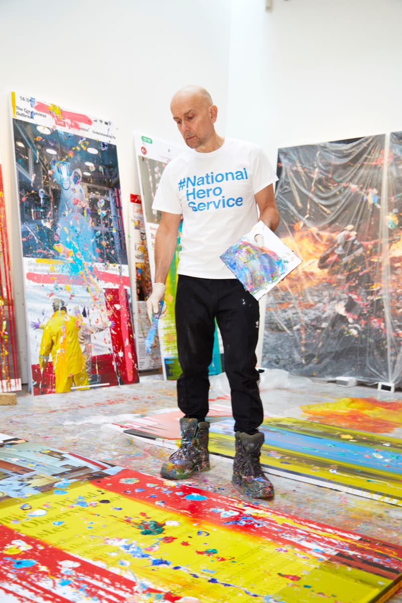 marc quinn viral paintings coronavirus pandemic artworks young british artists