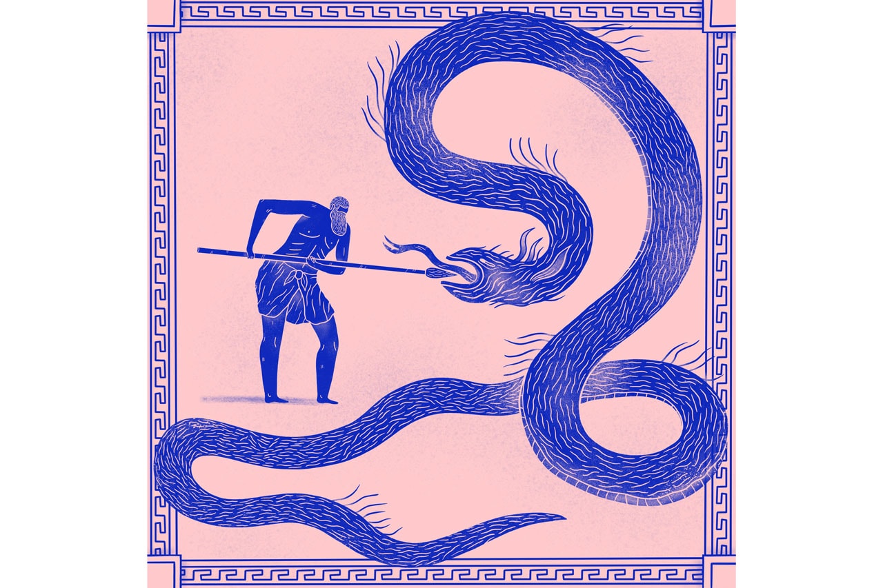 Pen & Paper: Mark Conlan Digital Illustrator People Vases Flowers Plants Greek Roman Patterns