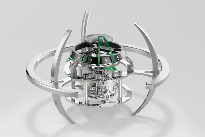 MB&F x L’Epée 1839 Starfleet Explorer Clock Release Info green red blue home interior goods industrial design timepiece 