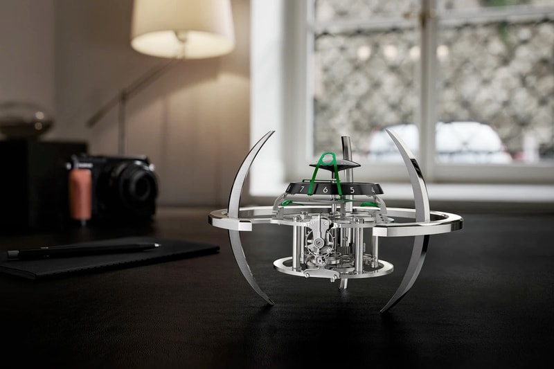 MB&F x L’Epée 1839 Starfleet Explorer Clock Release Info green red blue home interior goods industrial design timepiece 