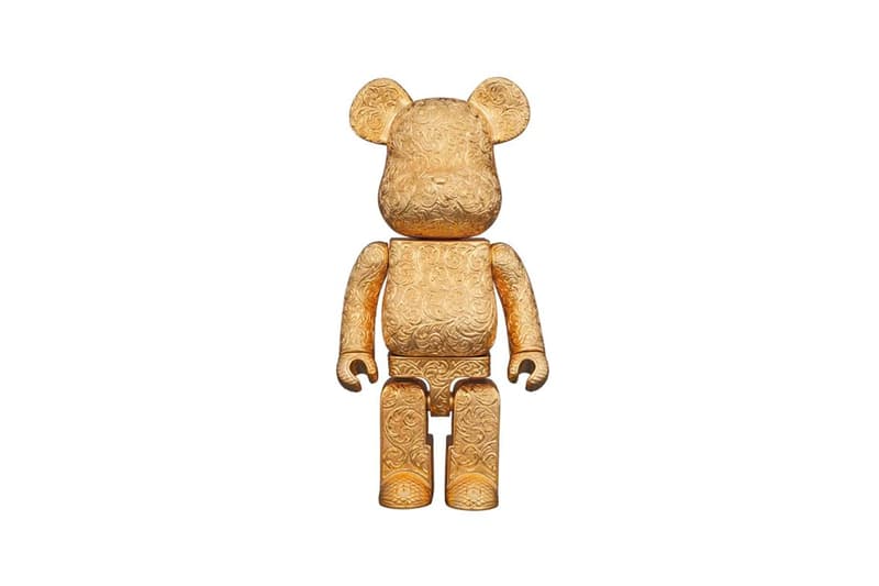 Royal Selangor Medicom Toy Golden BEARBRICK 400 collectible figure model toy japanese 1885 craftsmen hand sculpted arabesque carve