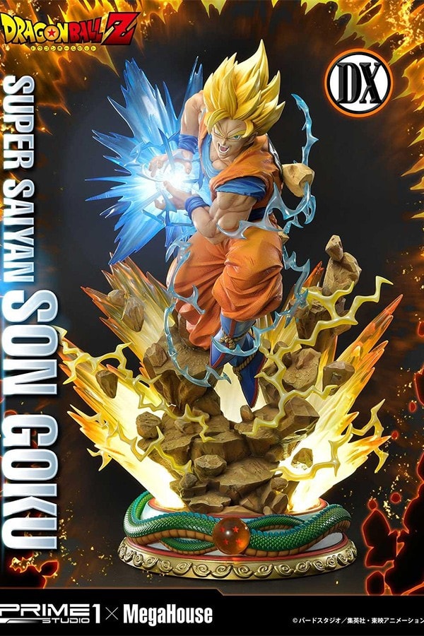 MegaHouse Prime 1 Studio Dragon Ball Z Goku Super Saiyan Statue 1 2 3 SSJ DBZ