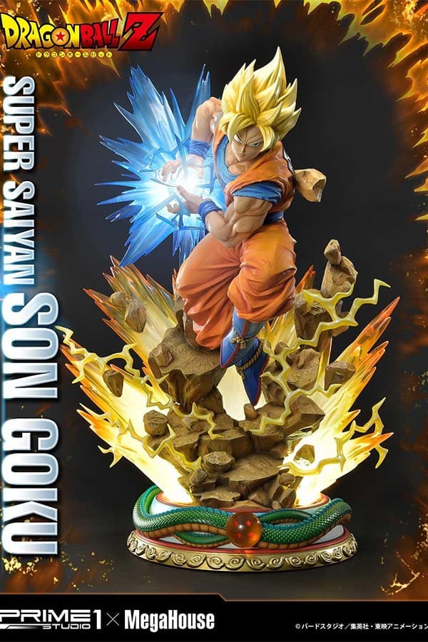 Megahouse Dragon Ball Z Goku Super Saiyan Statue Hypebeast