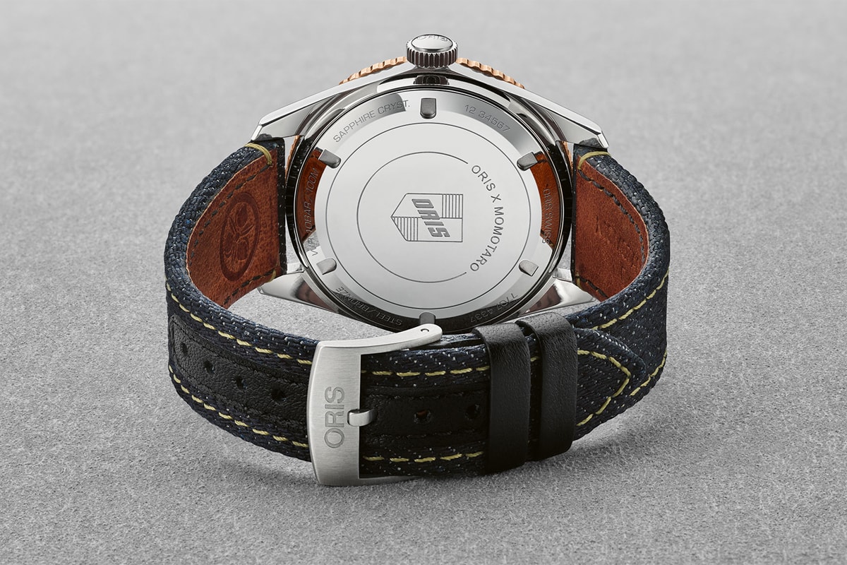 momotaro japanese premium denim oris swiss luxury watches accessories divers sixty five special edition 
