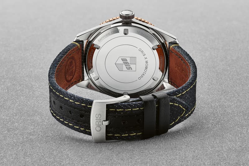 momotaro japanese premium denim oris swiss luxury watches accessories divers sixty five special edition