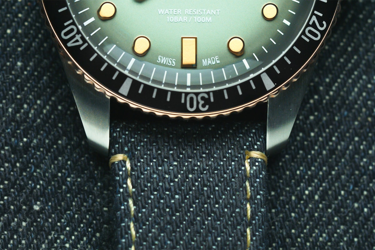 momotaro japanese premium denim oris swiss luxury watches accessories divers sixty five special edition 
