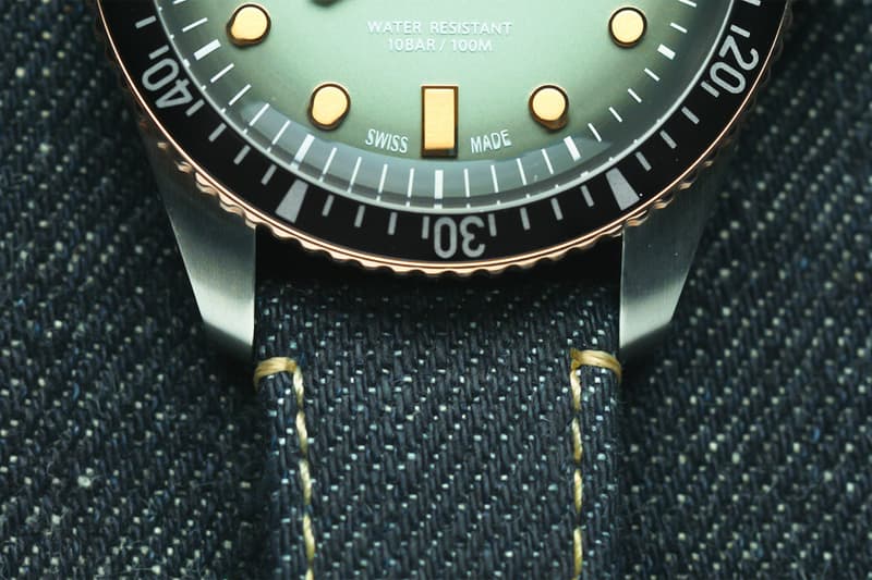 momotaro japanese premium denim oris swiss luxury watches accessories divers sixty five special edition