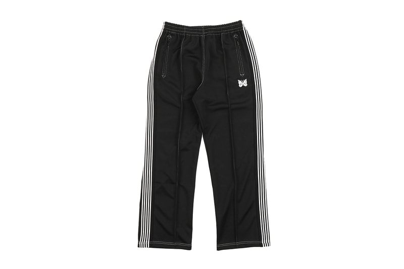 EMPTYROOM Archives NEEDLES Track Pants menswear streetwear nepenthes spring summer 2020 collection trousers sweats polyester butterfly keizo shimizu