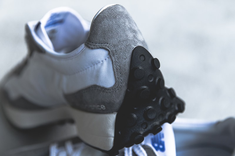 new balance 327 grey white blue orange split 1970s closer look buy cop purchase release information details
