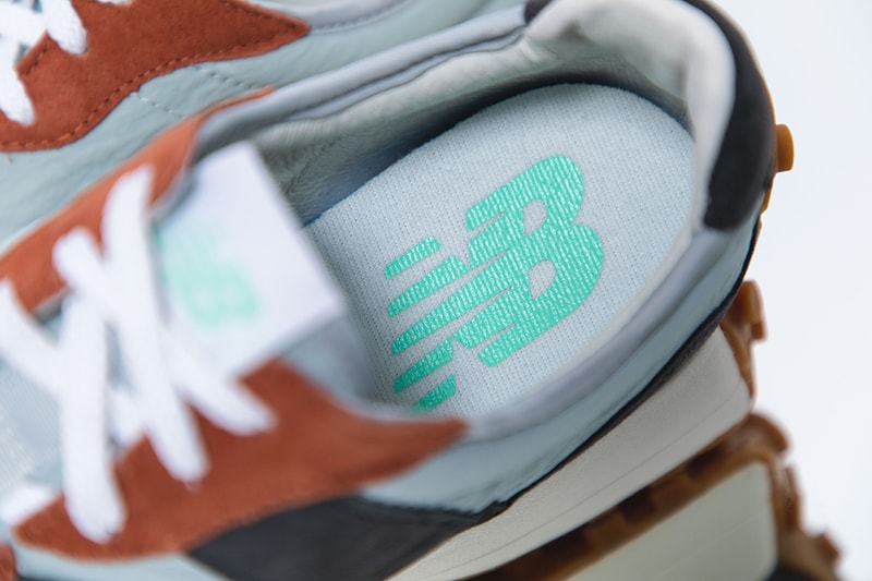 New Balance 327 Non-Split Blue Yellow Orange White Red Light Grey Navy Blue Gum Sole Unit Retro Runner Archive Sneaker Release Information Footwear NB Silhouette Closer Look HBX