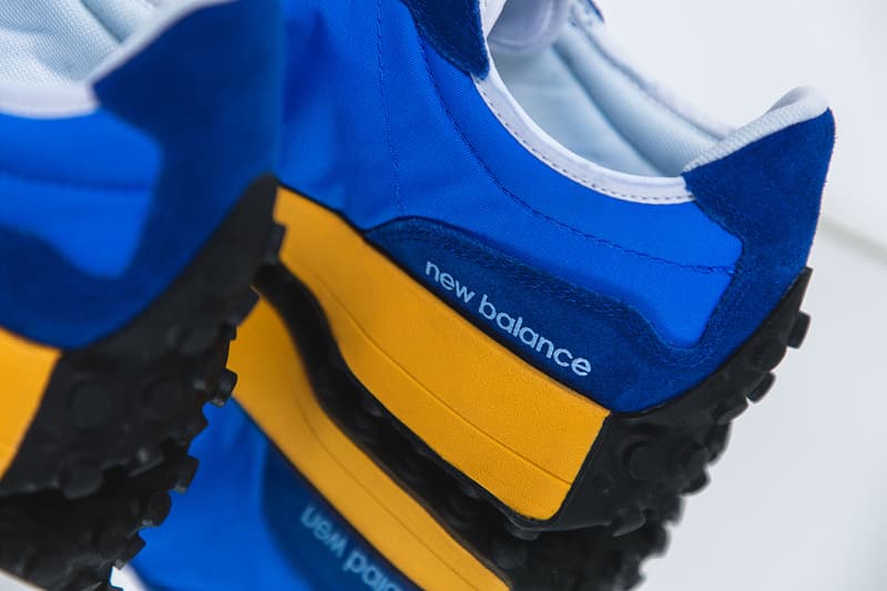 New Balance 327 Non-Split Blue Yellow Orange White Red Light Grey Navy Blue Gum Sole Unit Retro Runner Archive Sneaker Release Information Footwear NB Silhouette Closer Look HBX