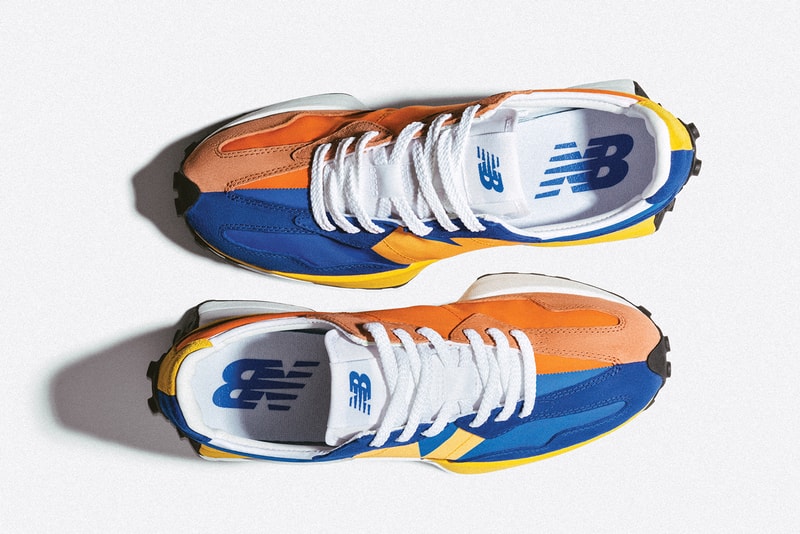new balance 327 blue orange yellow grey white black pink release date info photos price