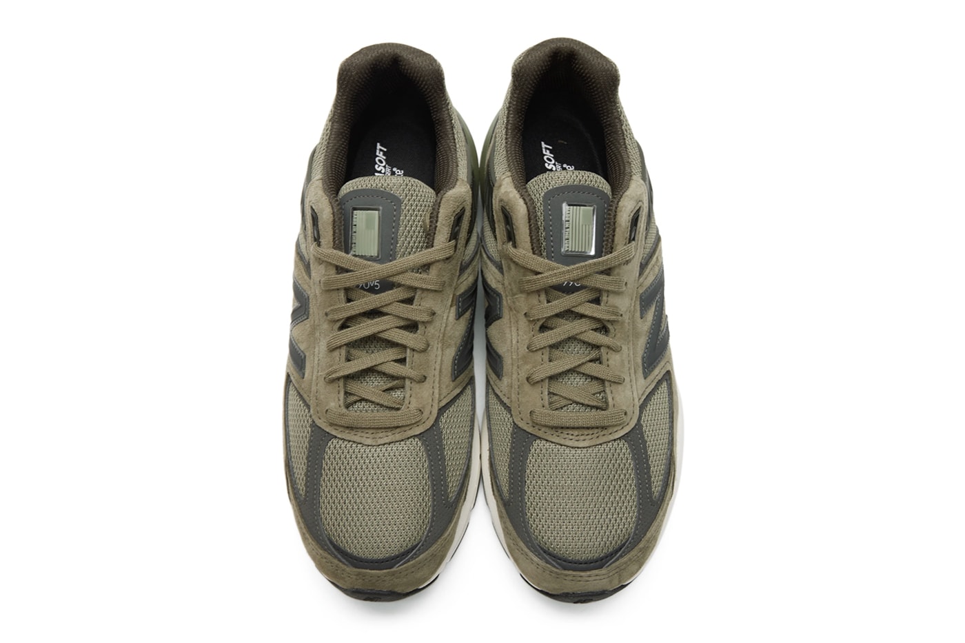 New Balance 990v5 Made in USA Covert Green m990ae5 suede mesh olive legends collection