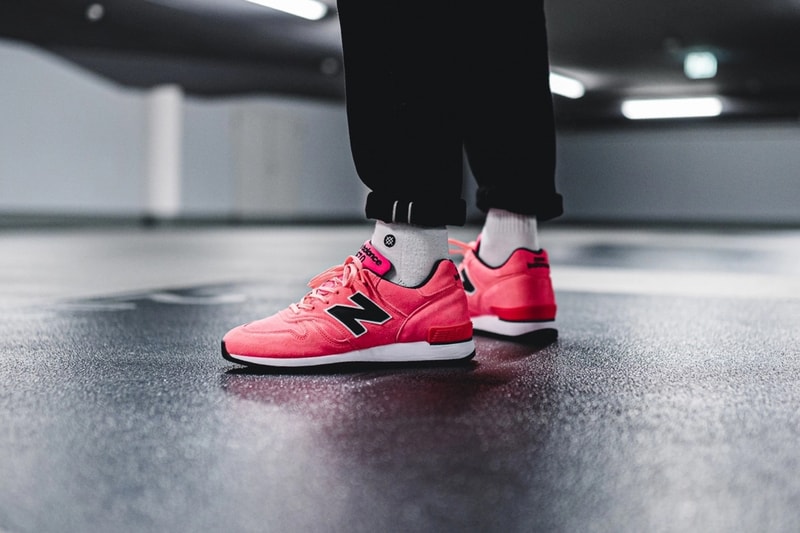 New Balance M670NEN Pink Neon menswear streetwear spring summer 2020 collection sneakers trainers shoes footwear runners kicks