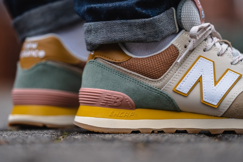 new balance 574 sneaker brown beige ML574SOT trainers drop