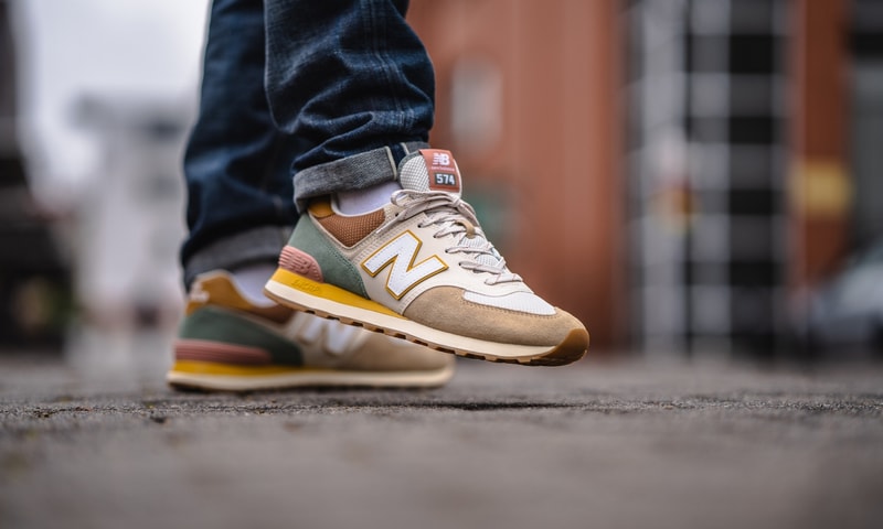 new balance 574 sneaker brown beige ML574SOT trainers drop