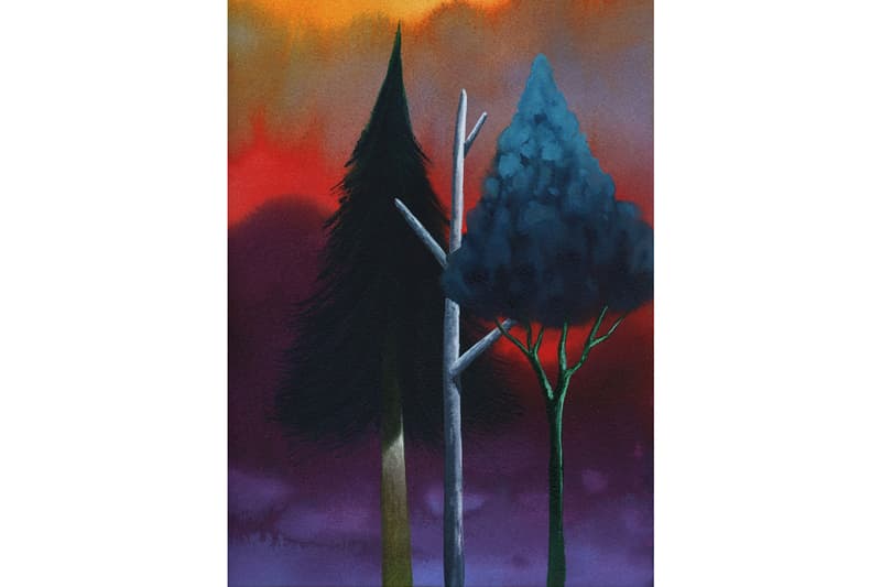 Nicolas Party "Canopy" Hauser & Wirth Online Exhibition Watercolors Paintings Landscapes Trees