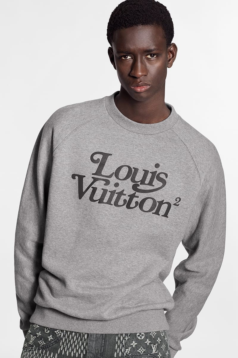 louis vuitton sweater grey