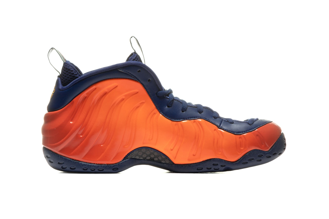  Nike Men's Air Foamposite One Rugged Orange, Blue Void, 7