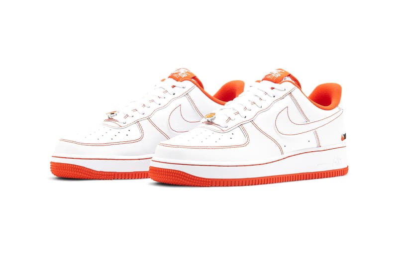 nike orange air force 1 07 lv8 utility trainers