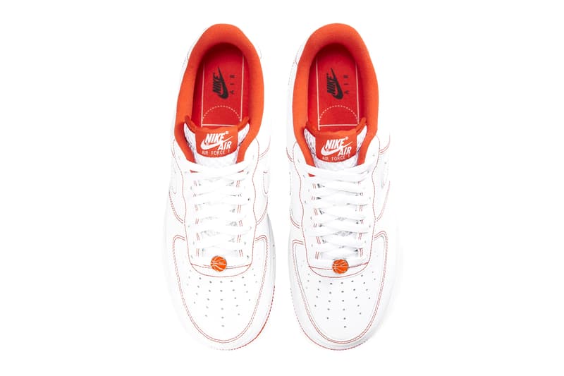 nike orange air force 1 07 lv8 trainers