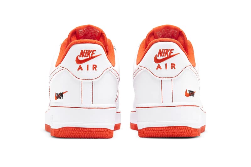 nike orange air force 1 07 lv8 utility trainers