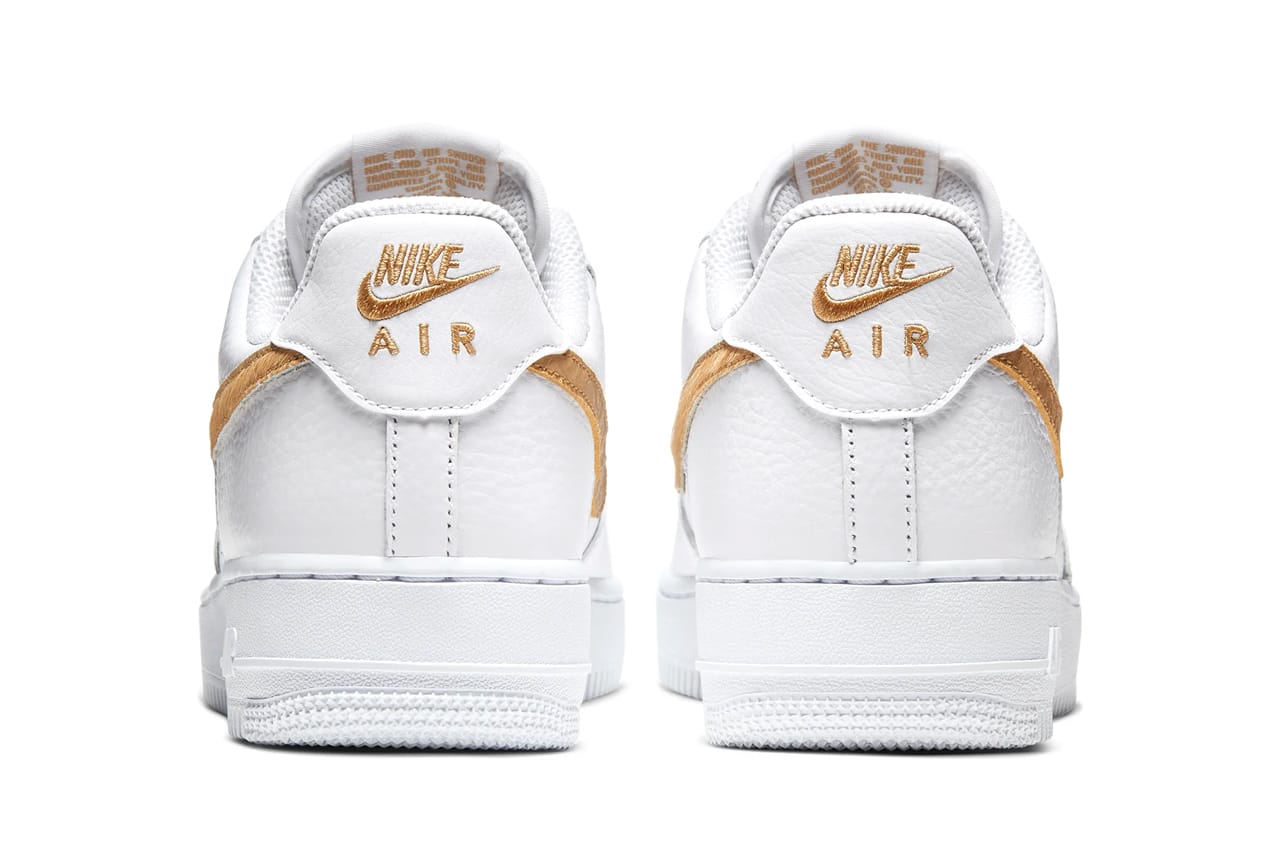 nike air force 1 gold tick