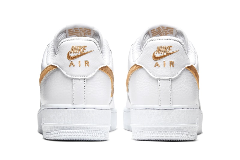 nike air force 1 white midnight turquoise club gold pony hair snakeskin cow print croc swooshes CW7567 100 101 release date info photos price