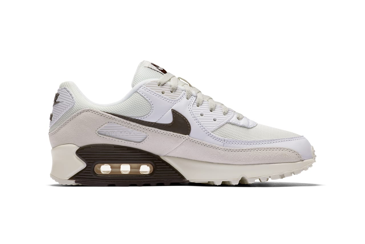 white and brown air max 90