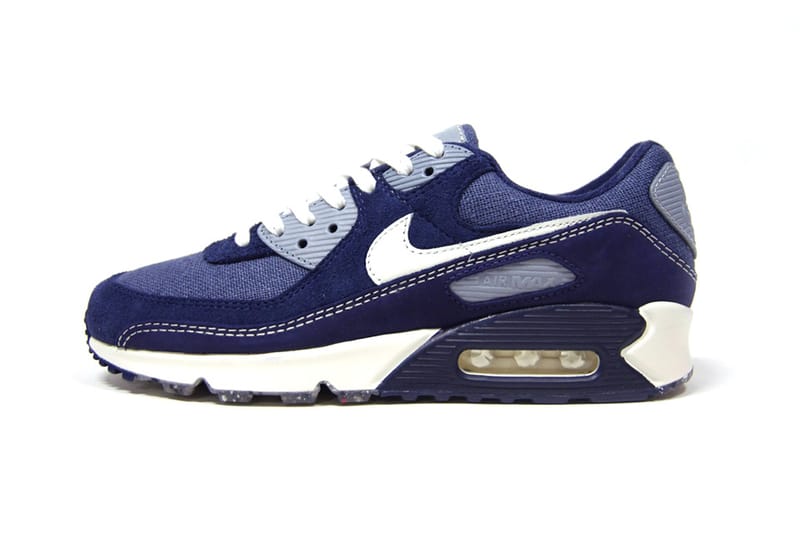 dark blue and light blue air max