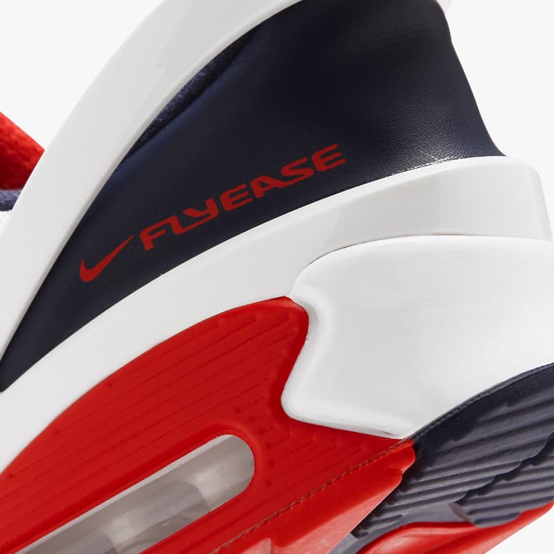 nike sportswear air max 90 flyease white blue obsidian university red CU0814 104 official release date info photos price store list